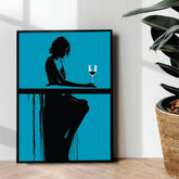 Girl in the dark Abstract art - wall Art