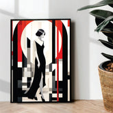 Girl in the Dark Abstract art - wall Art