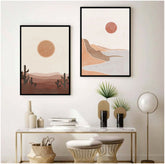 Bundle set of 2 Dunes Abstract Artwork - wall art