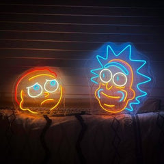 rick and morty neon