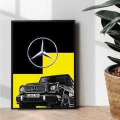 Mercedes Benz G wagon illustration poster - wall art