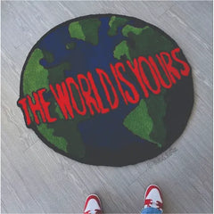 The world is yours rug - fluffy rugs