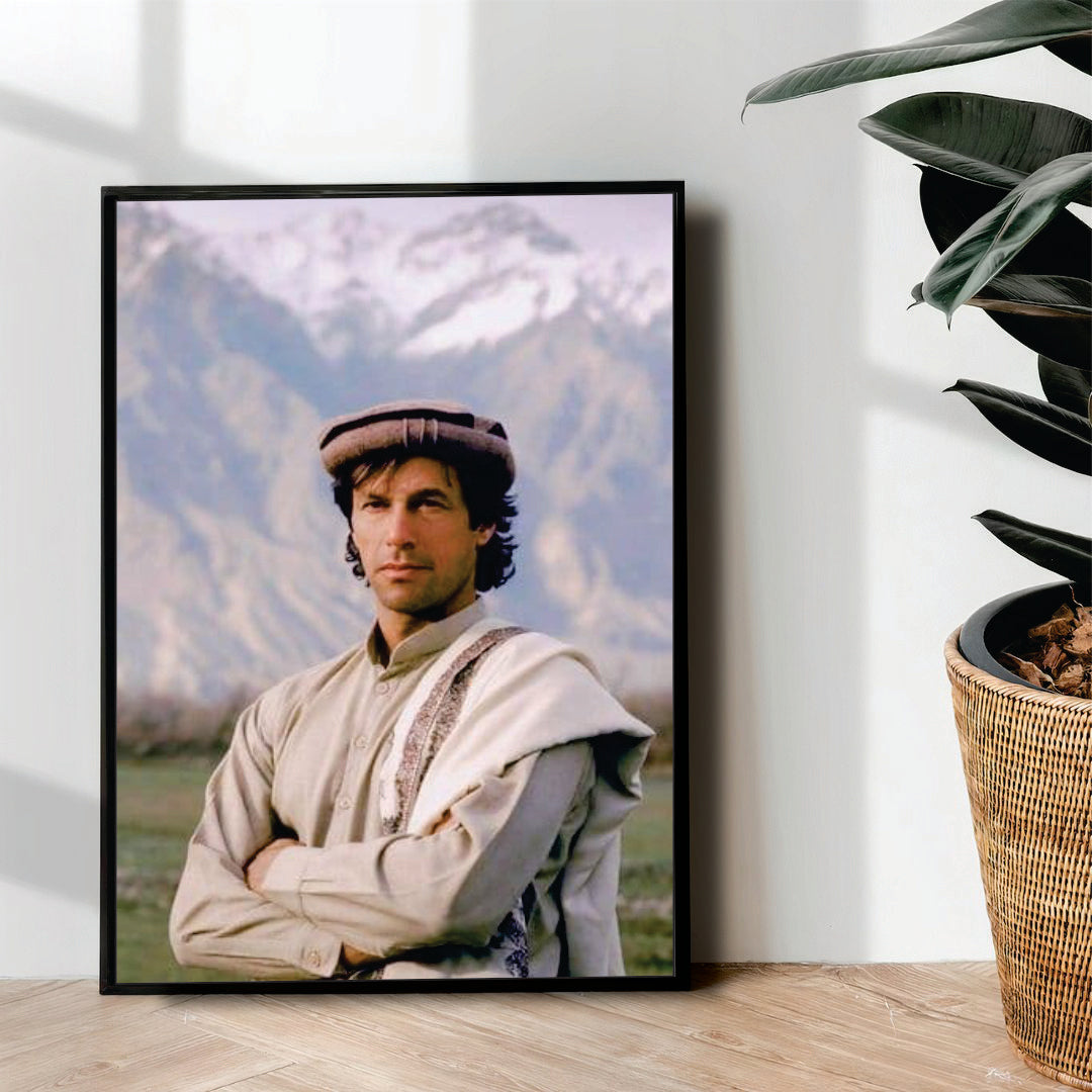 imran khan in national attire - wall art