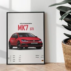 Volkswagen MK7 GTI - wall art