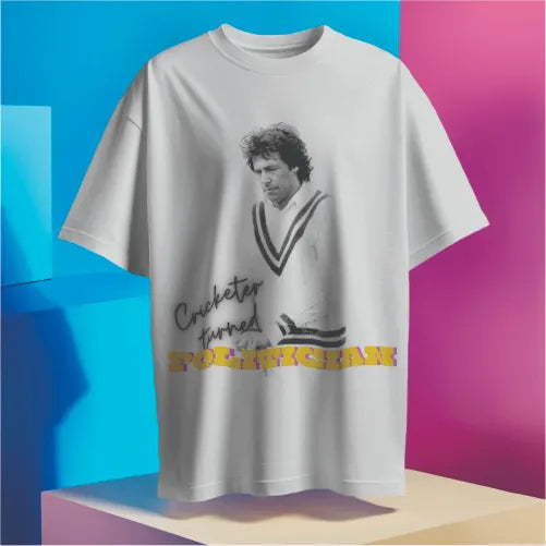 Fight like a khan The cricketer turned politician - t shirt