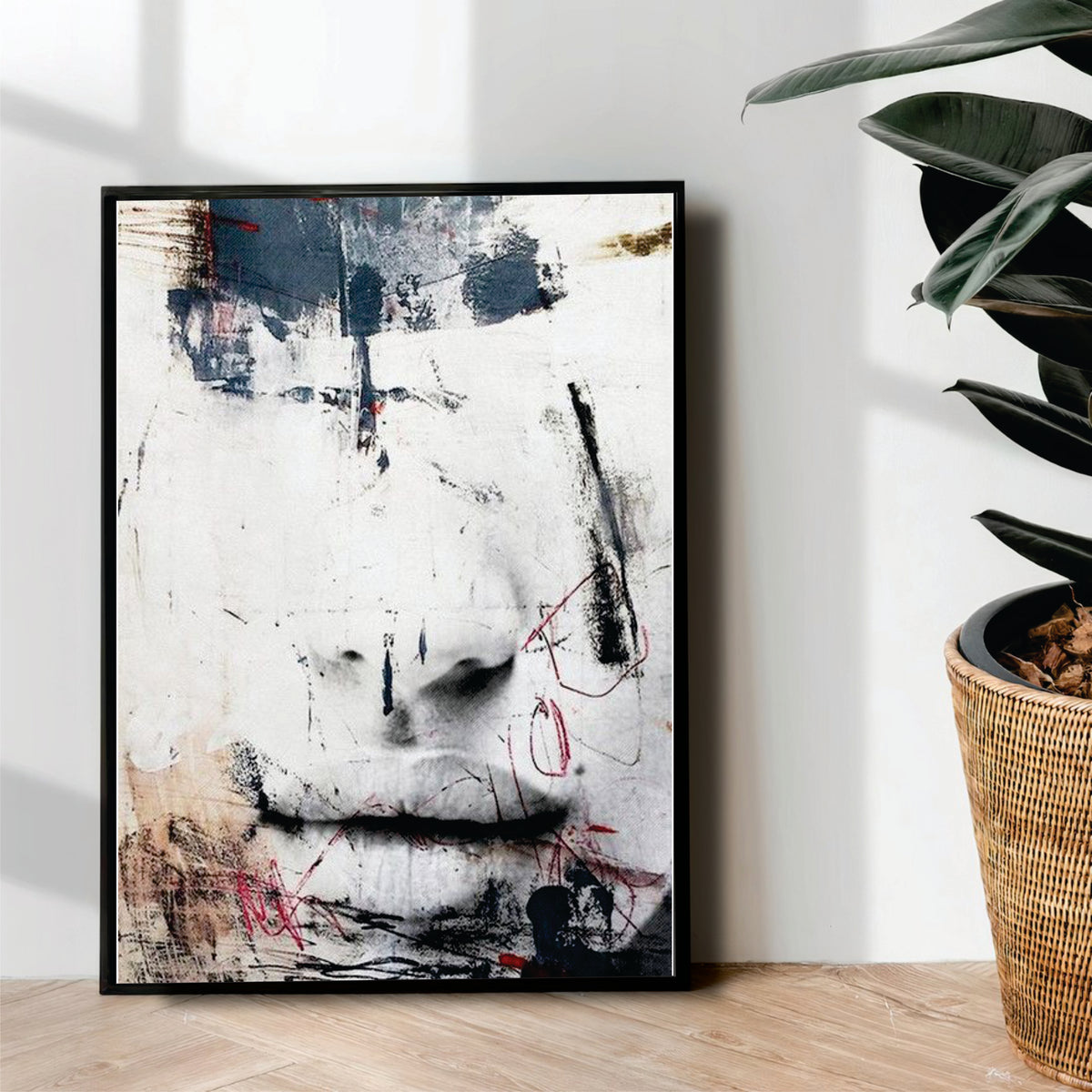 Girl Abstract art  - wall Art