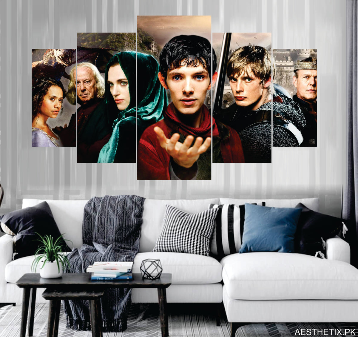 The Curse of Cornelius Sigan set of 5 - panel wall art