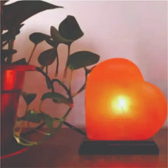 USB Salt Lamp Heart Shape multi Color