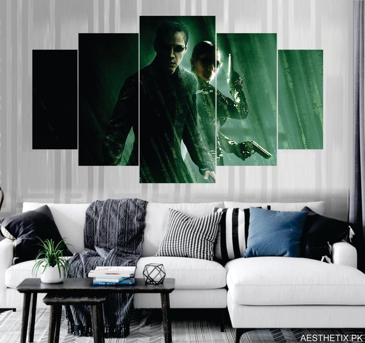 The Matrix set of 5 - panel wall art