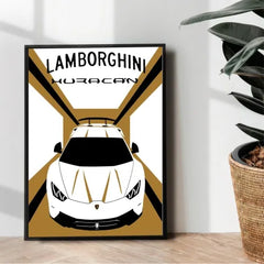 Lamborghini Huracan poster design - wall art