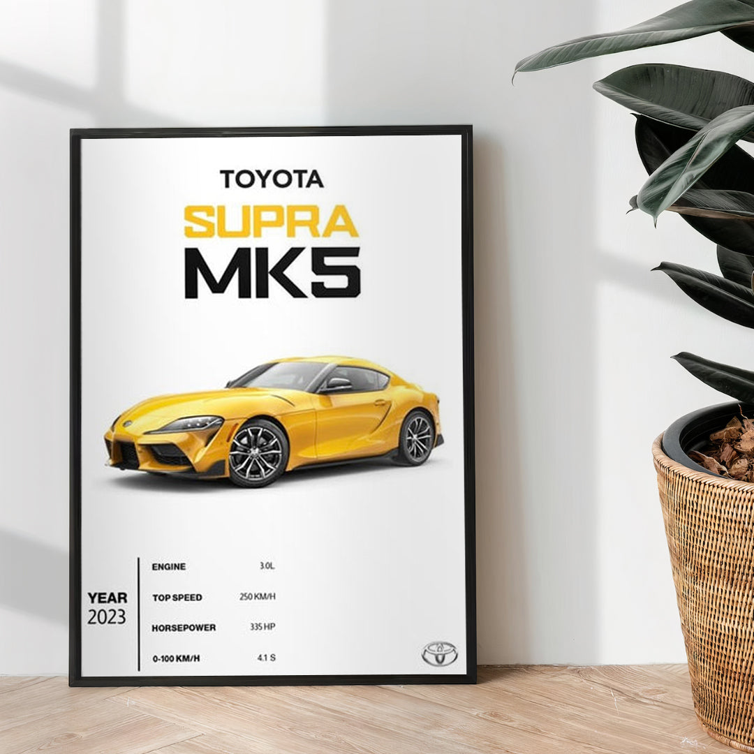 Toyota Supra MK5 - wall art