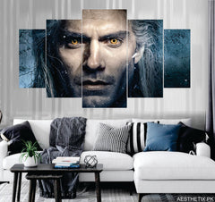 The Witcher set of 5 - panel wall art