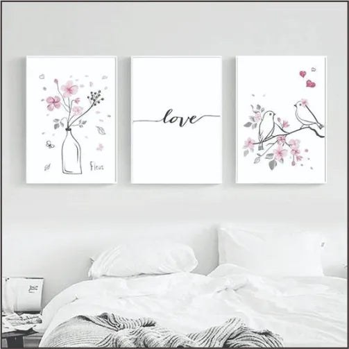 Bundle set of 3 Minimal Line Art - wall art