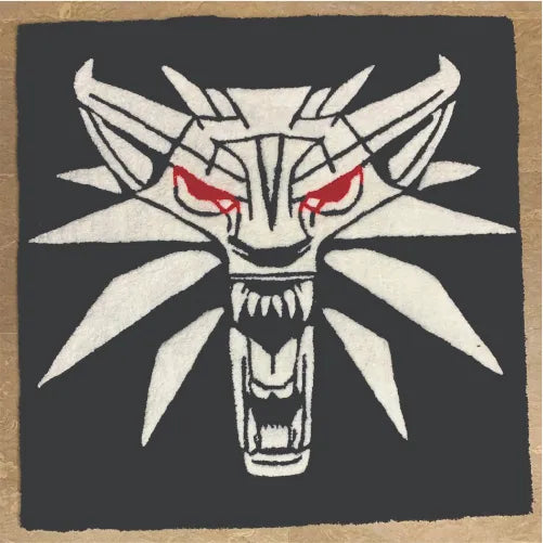 Witcher Rug The Witcher Wolf Medallion Logo Rug - fluffy Rugs – Aesthetix