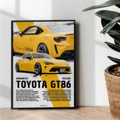 Toyota GT86 poster design - wall art