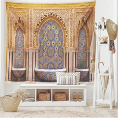 Typical Moroccan Tiled Tapestry