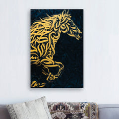 Arabic calligraphy horse artwork - wall art