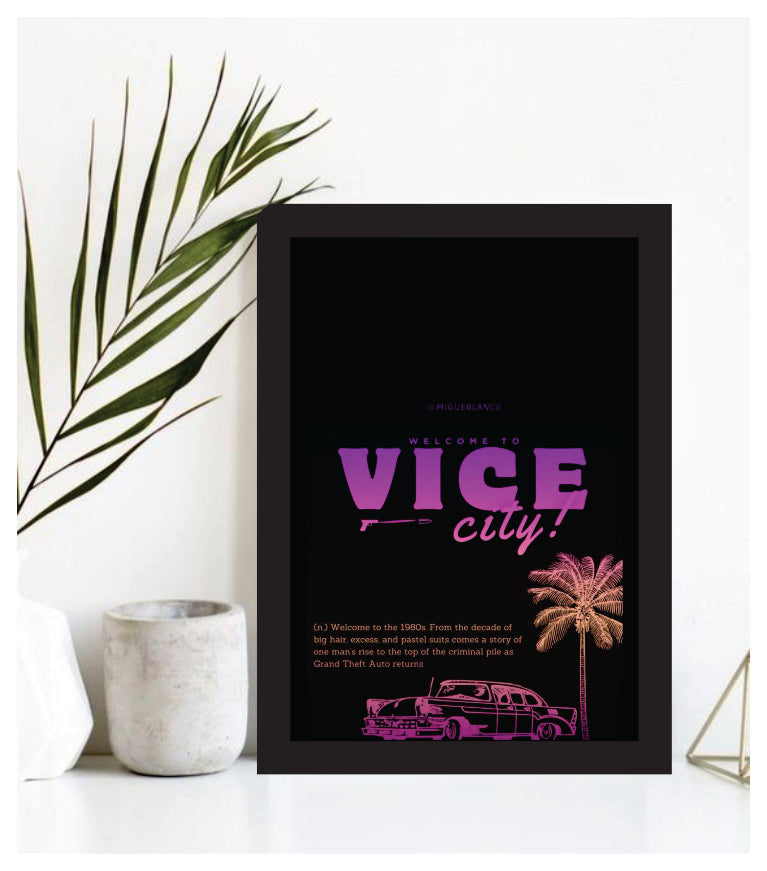 welcome to Vice City artwork poster