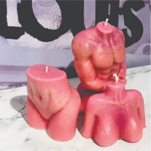 Woman Upper Body Candle