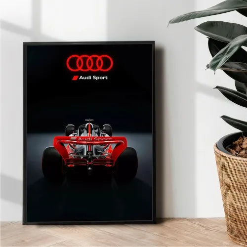 The Audi F1 Sport poster design - wall art – Aesthetix