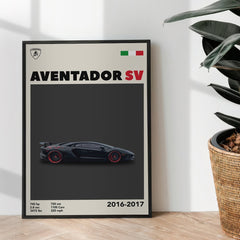 Lamborghini Aventador SV - wall art