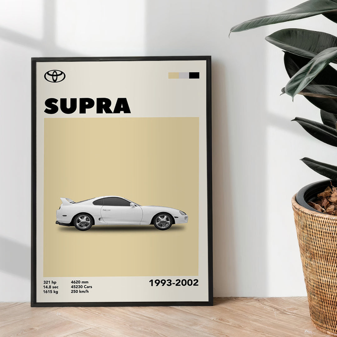 Toyota Supra - wall art