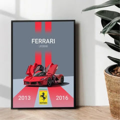 Ferrari Laferrari metal poster - wall art