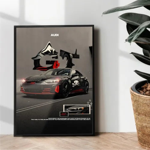 Audi RS E-Tron GT illustration poster - wall art
