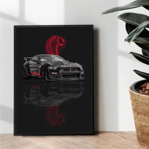 Ford Shelby GT500 x snake poster design - wall art