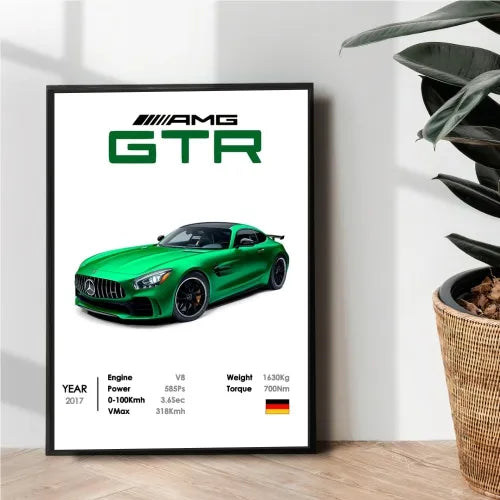 Mercedes AMG GTR poster - wall art