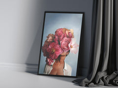 A Flower head girl