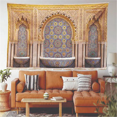 Typical Moroccan Tiled Tapestry