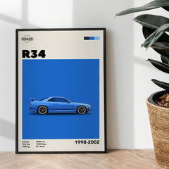 Nissan R34 - wall art