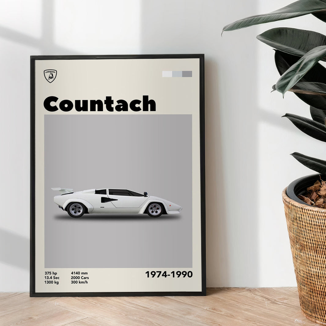 Lamborghini Countach - wall art