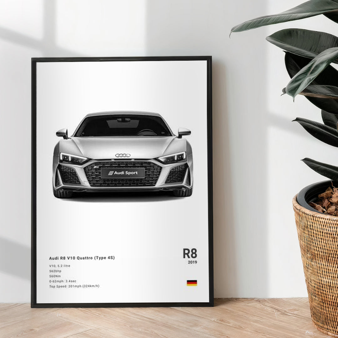 Audi R8 V10 Quattro - wall art