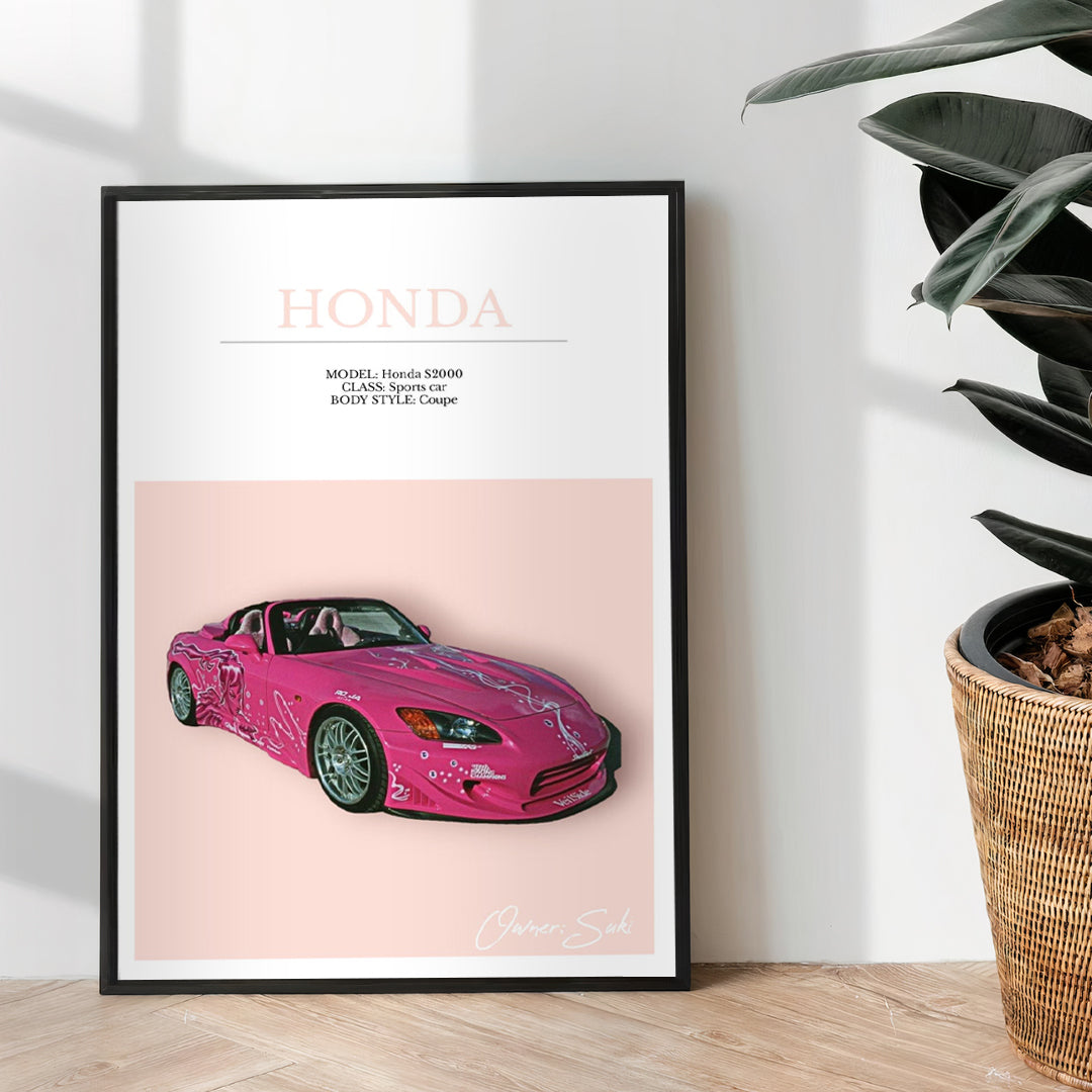 Honda S2000 - wall art