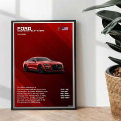 Ford Mustang Shelby GT500 - wall art