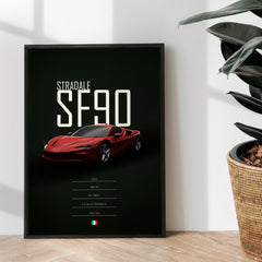 Stradale SF90 - wall art