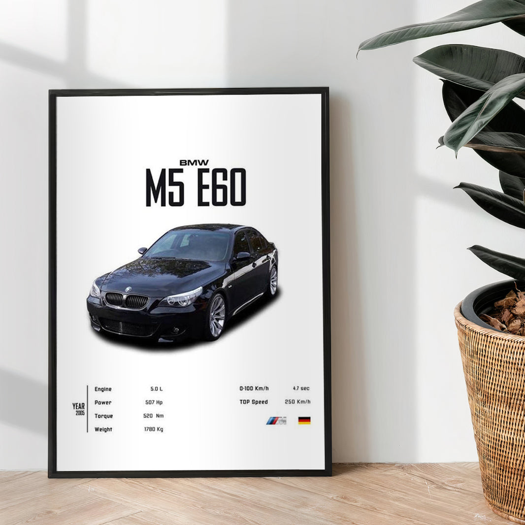 BMW M5 E60 - wall art