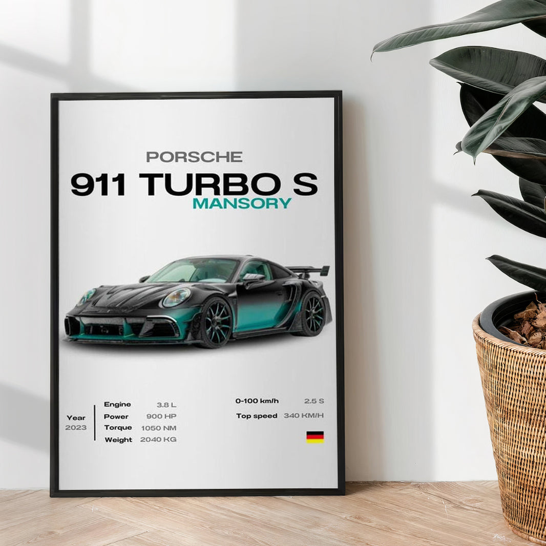 Porsche 911 Turbo S MANSORY - wall art