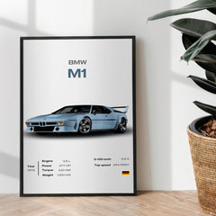 BMW M1 - wall art