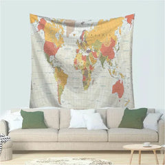 World Map Tapestry