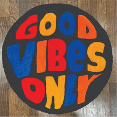 Good Vibes Only rug - fluffy rugs