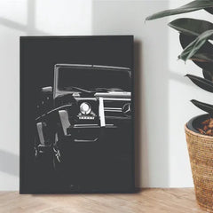 Mercedes G wagon Black & White - wall art