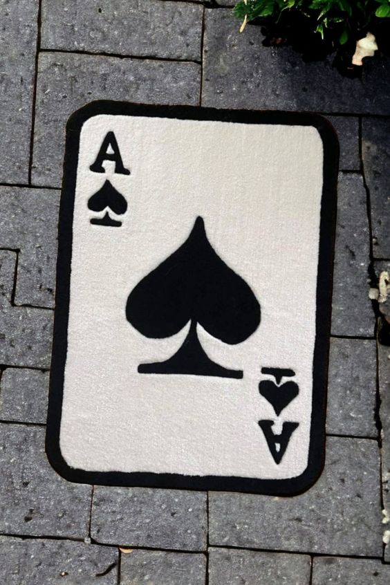 Poker card Rug