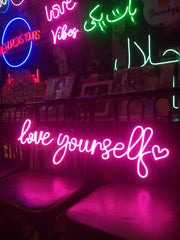 Love yourself heart Neon Sign