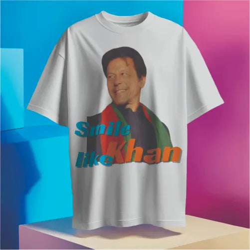 Fight like a khan Smile like a Khan - t shirt