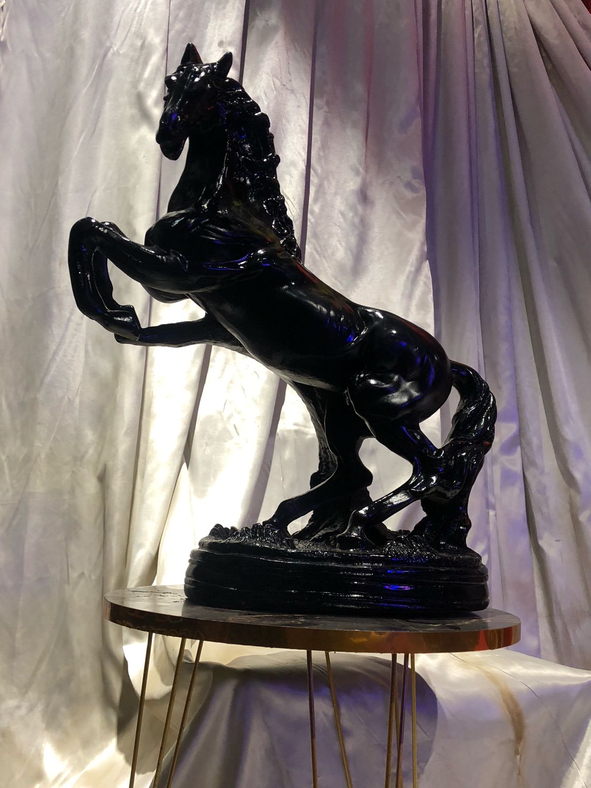 black horse statue - home decor