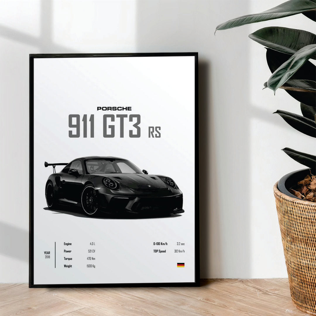 Porsche 911 Gt3 - wall art