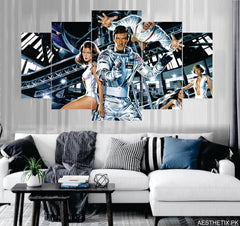 Space Movie set of 5 - panel wall art